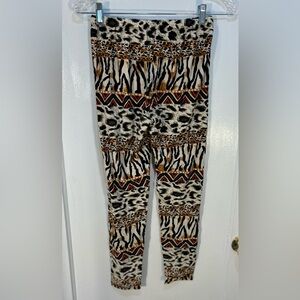 Always Junior Leggings Leopard Print One Size Gently Used